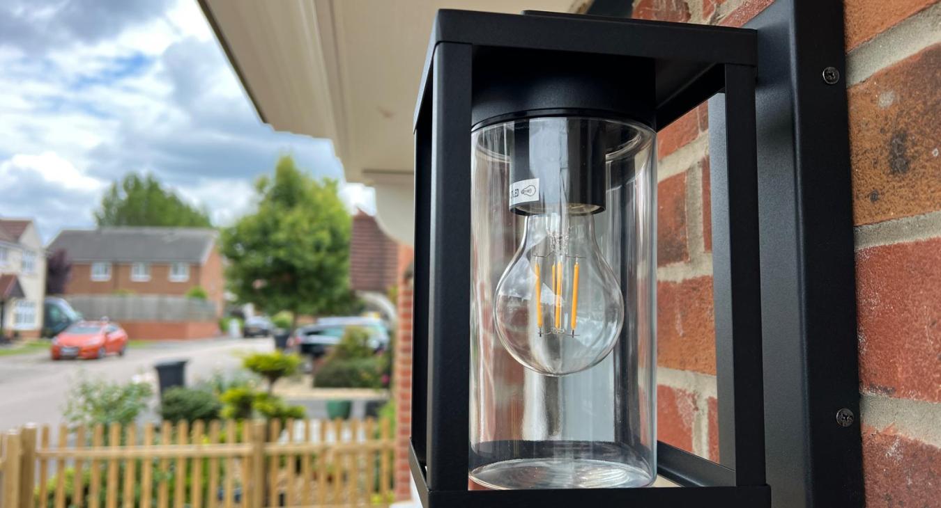 Porch Light Installation in Corby by DNA Father & Son's Electrical